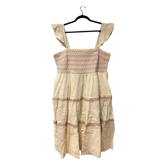 Madewll Lucie Smocked Tiered Ruffle Maxi Dress (4X) - Picture 5 of 12